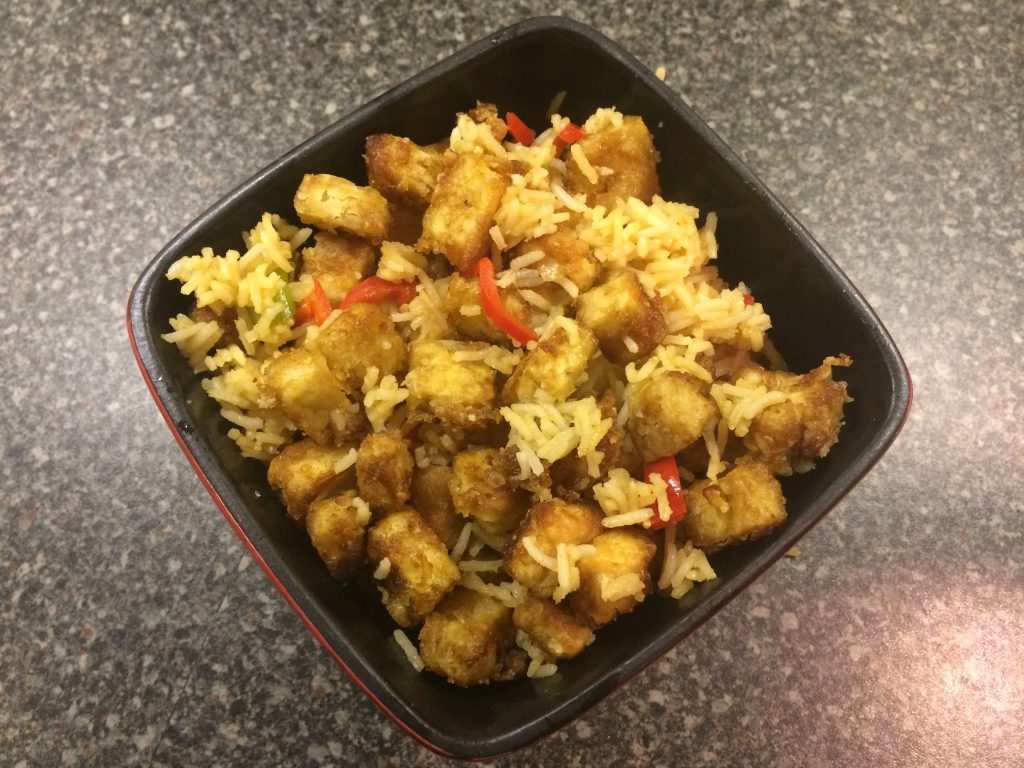 Crispy Tofu Rice Bowl