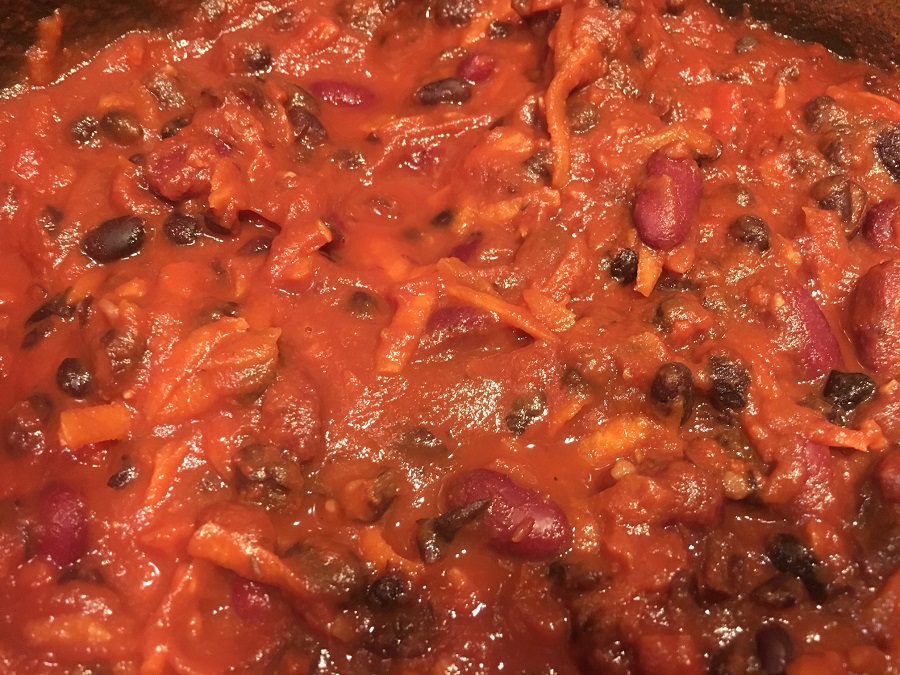 10 minute mexican vegan chilli