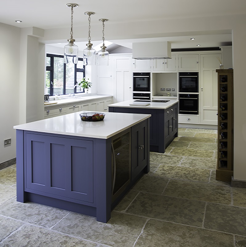 double kitchen island